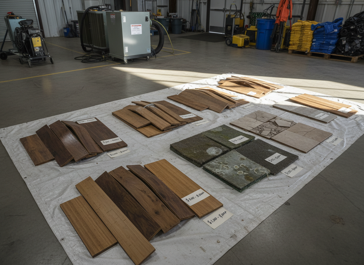 Typical Price Ranges for Drying Out Water-Damaged Flooring in East Irvine