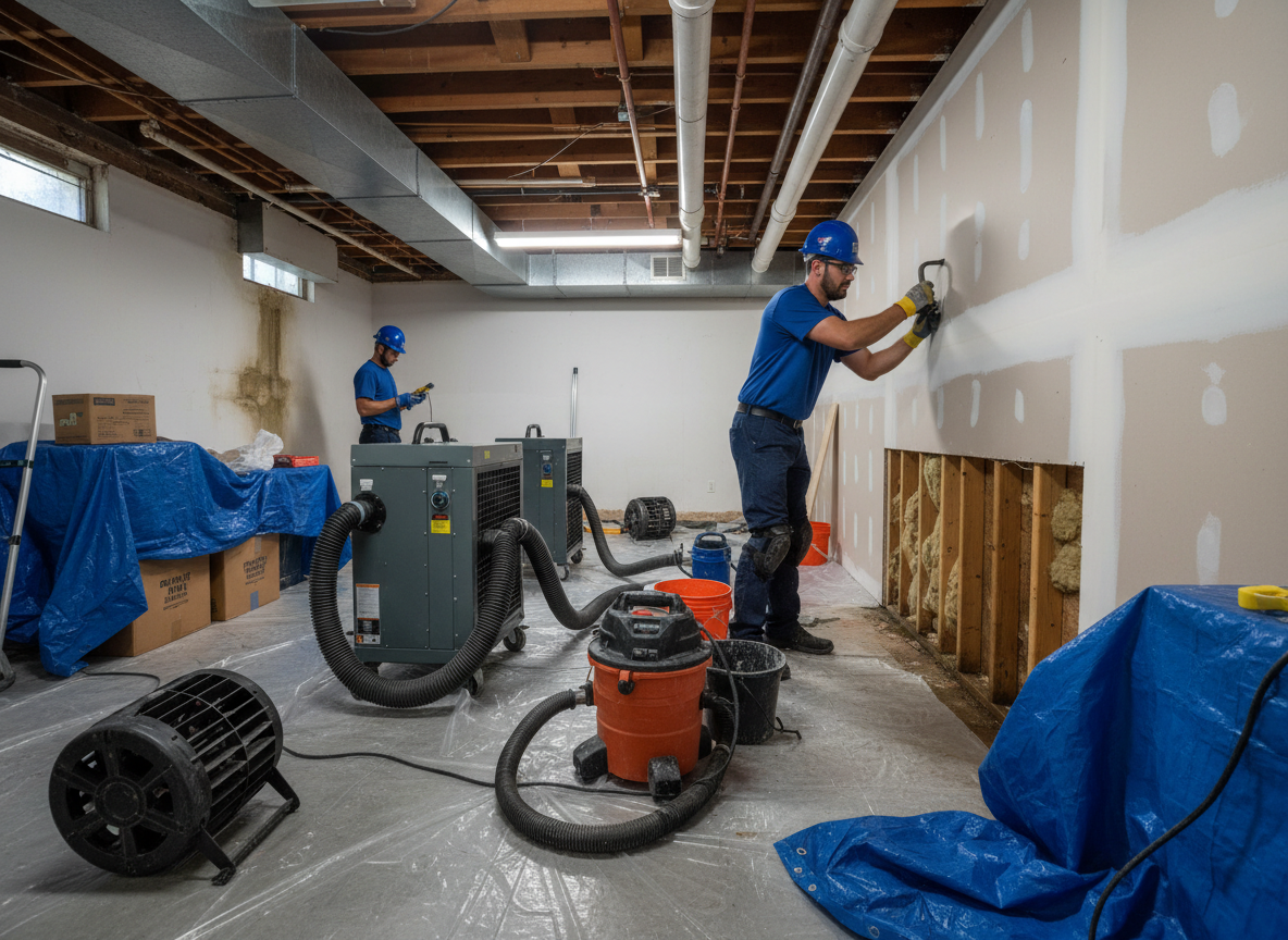 Basement Water Damage Repair in East Irvine, CA