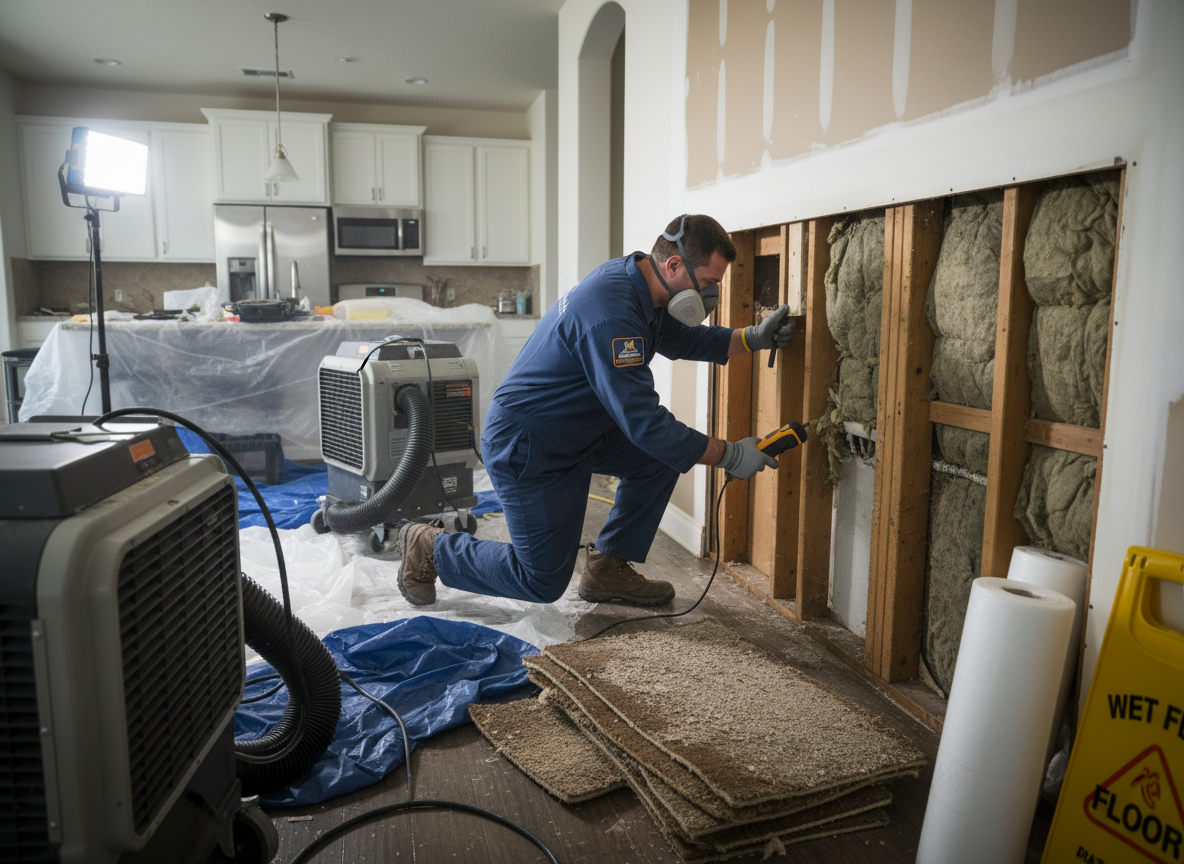 Pipe Burst Restoration in East Irvine, CA