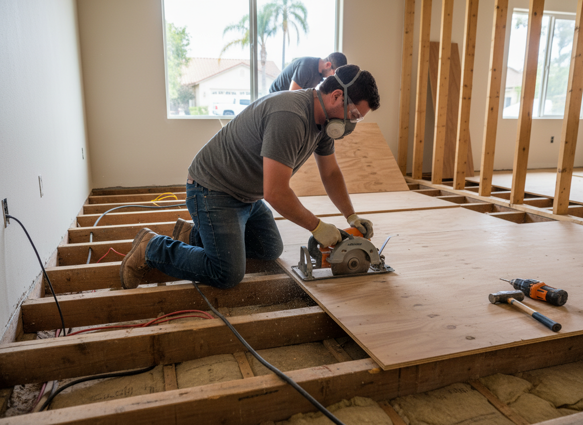 Subfloor Repair in East Irvine, CA