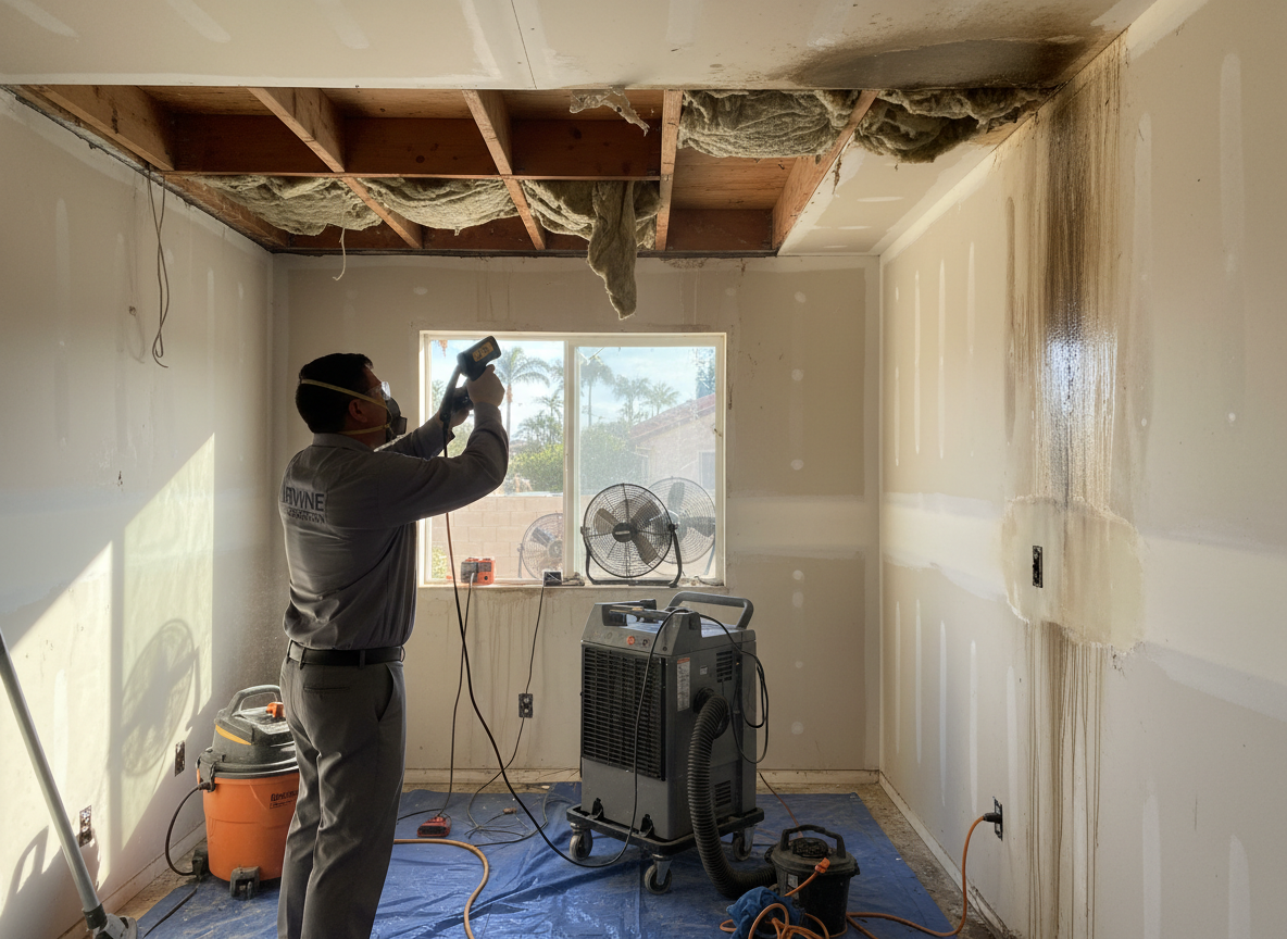 Water Damage Inspection in East Irvine, CA